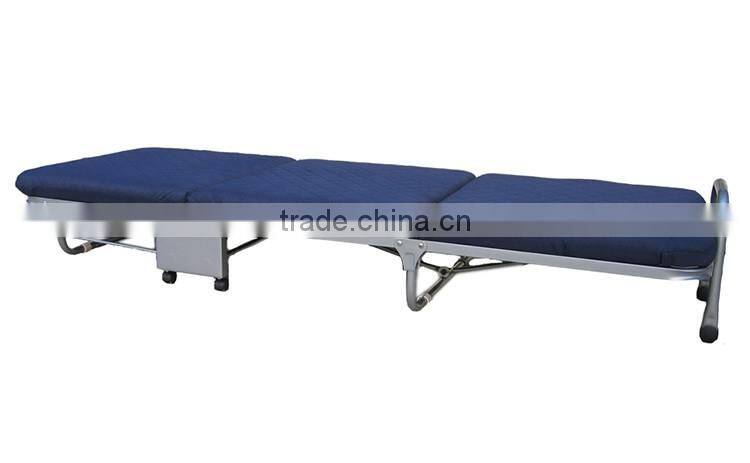 High Quality Blue Metal Frame Price of Folding Bed