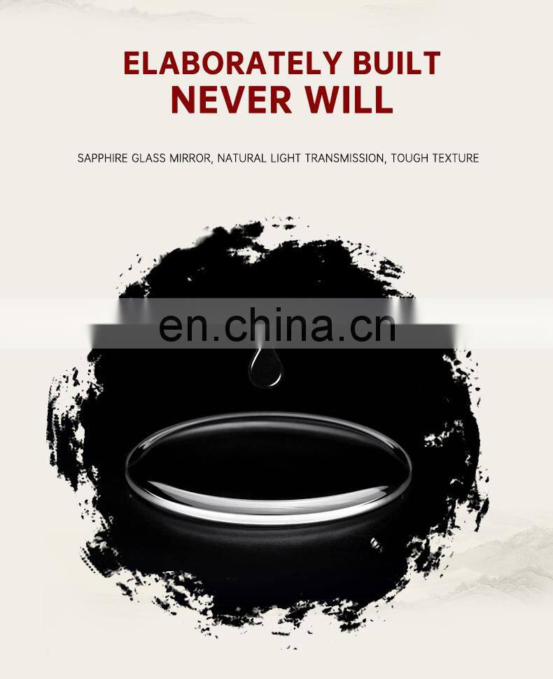 Diella Men's Mechanical Watch Jade Automatic Couple Pair Watch Simple Female Trend Wristwatch Genuine Leather Band 6001G