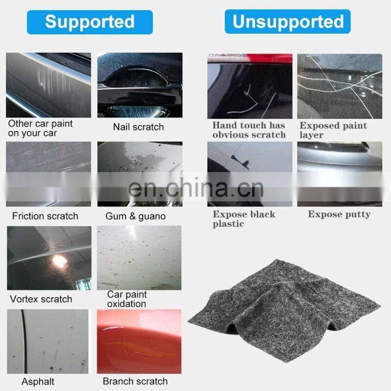 NANO magic car scratch remover polish cloth light color scratched surface repair car scratch repair cloth