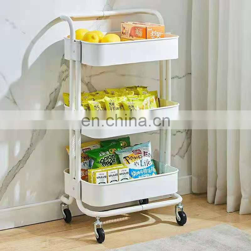 New carts metal multifunctional racks folding 4 wheel Tier trolley golf carts utility