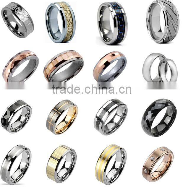 Ceramic 6mm Comfort-Fit Satin-Finished Round Edge Design Ring