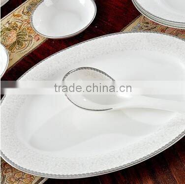 56 pcs Portuguese Grace Design Ceramic Dinnerware Set