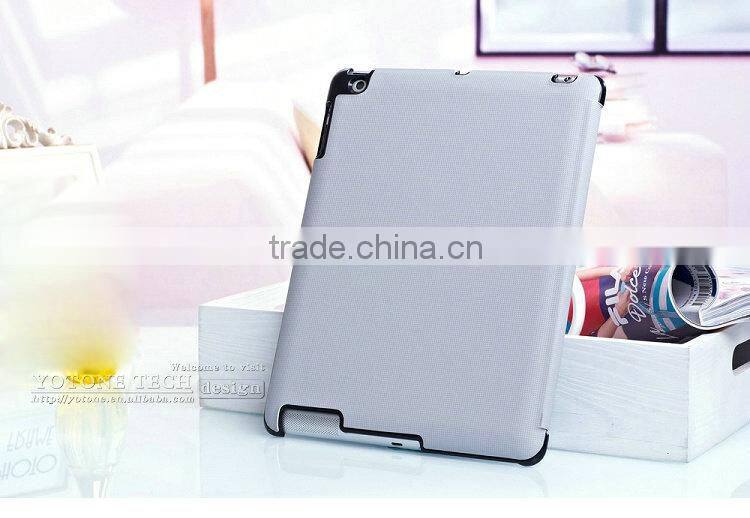 Hot New Promotional 4 Shapes Stand Design Magnetic PU Leather Crash-Proof Protective Case Cover for Ipad 2 3 4