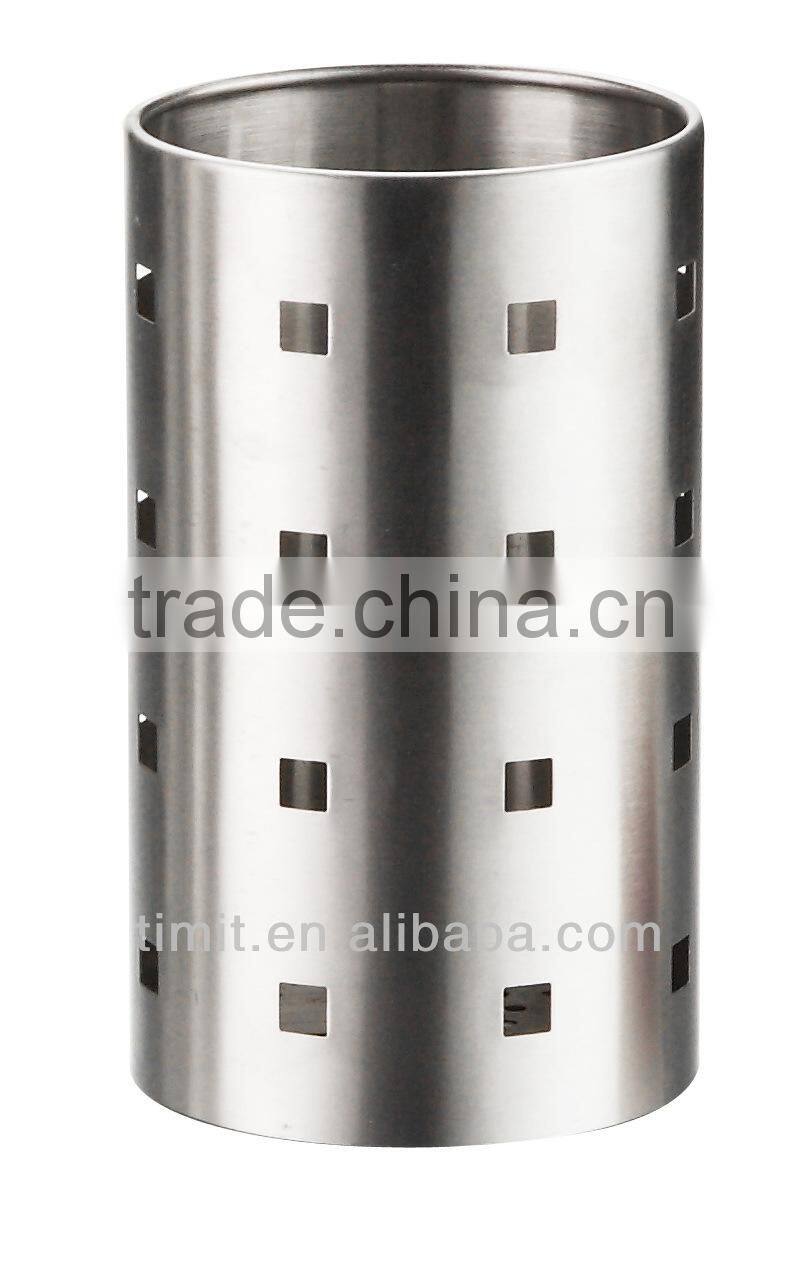 Stainless steel cutlery holder/ Round kitchen holder