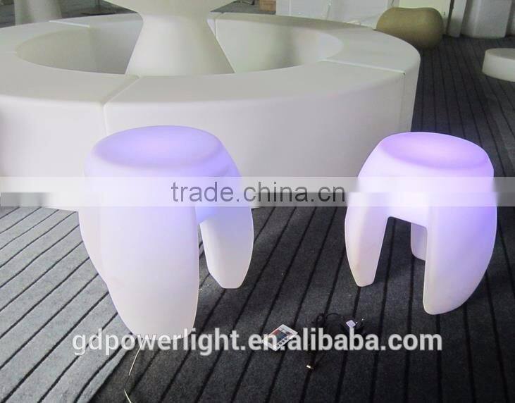 New PE plastic Stool with LED lights and remote control YXF-4340