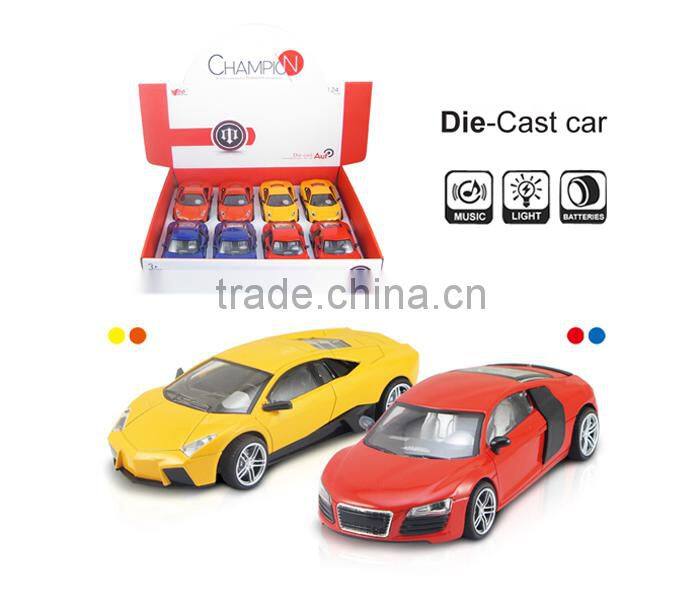 1:24 Pull ball big metal car models toy