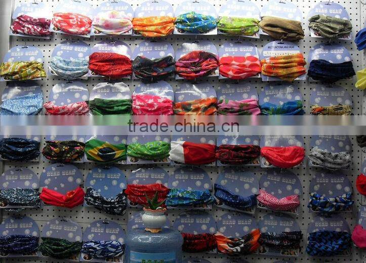 Microfiber Polyester Magic Tube Seamless Multifunctional Colorful Printing Custom Bandana