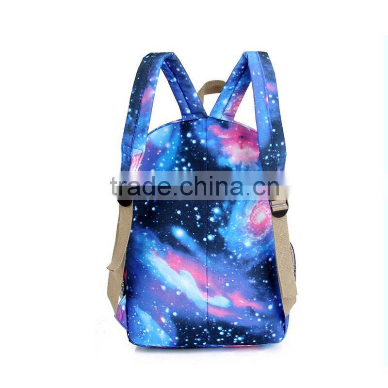 Wholesale Printed Girls School Canvas Backpack Bag