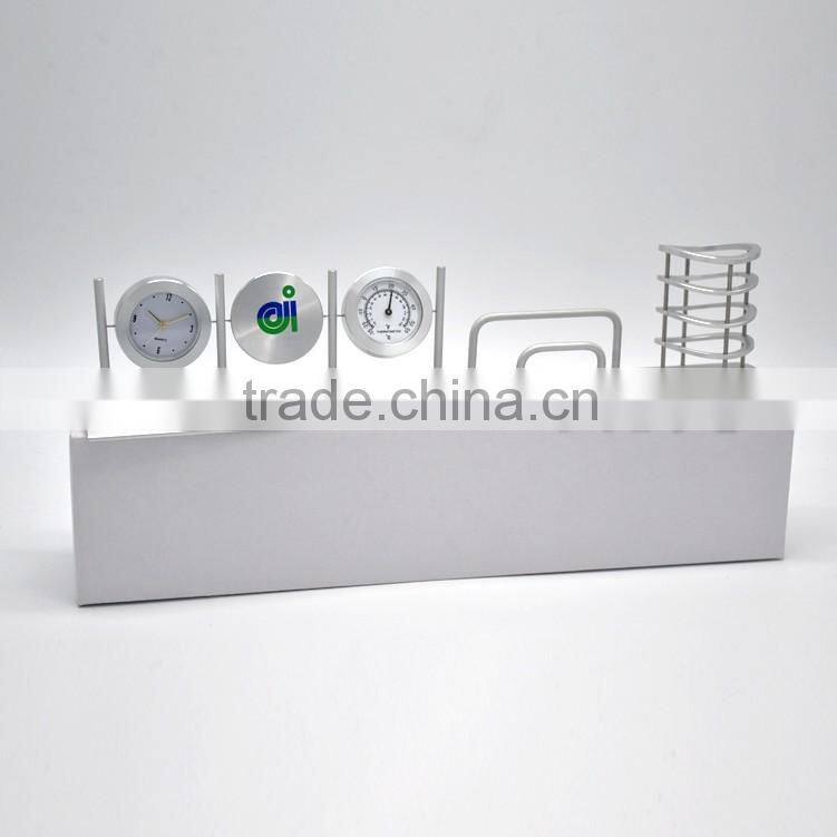 New designed desk clock temperature gauge shelves combination
