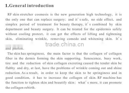 Best RF skin tightenimg face lifting machine RF-328 vacuum cavitation