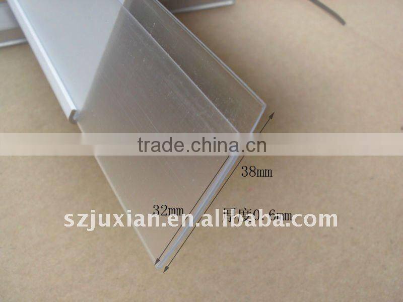 Co-extrued plastic paper holder