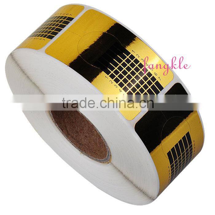 hotselling nail extention golden 500pcs square nail form