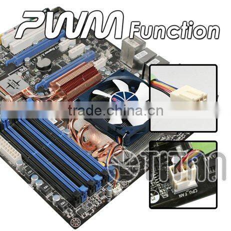 Hot sale 1.5U low height design 4 heat pipe CPU Cooling fan