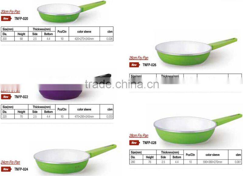 New Design 20-28cm Aluminum stainless steel non-stick frying pan