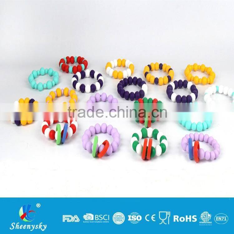 for mother to wear Silicone Chew Bead Bracelet