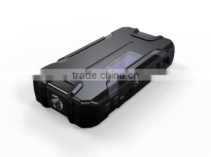 Carku 12000mAh Epower 64 jump starter with LCD display for 12V 4.0L gasoline car multi-function jump starter