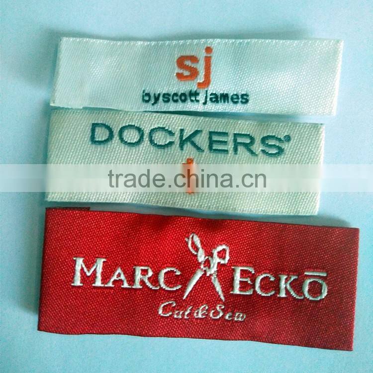high quality woven label , clothing private lable , woven label personalized label