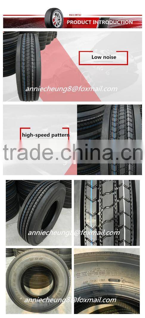 China supplier tubeless truck tyre 11r22.5 tire for truck