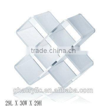 GH-RZ266 Factory direct sale OEM wine display racks,laser cutting and glue
