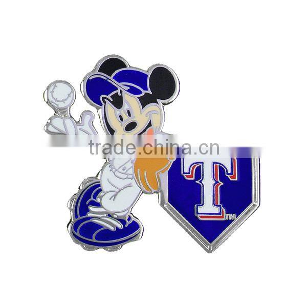 University Of Alabama "Crimson Tide" Logo With Red Enamel Color Filled Accenting Matel Fridge Magnet