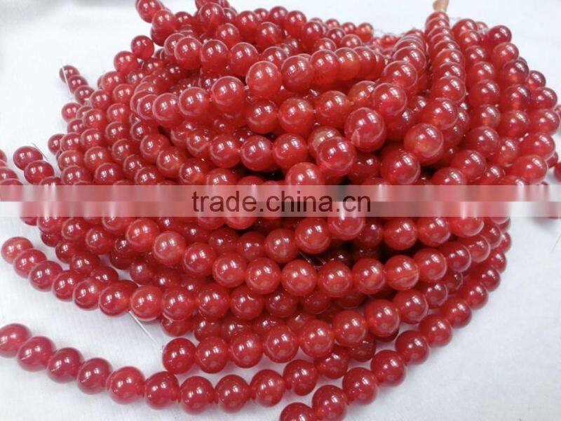 Wholesale Natural Red agate Gemstone Beads 4-8mm round beads strand for Jewelry Making