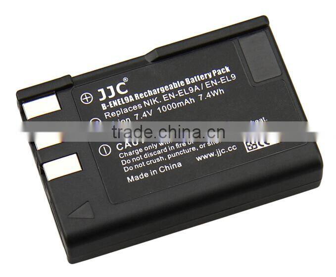 7.4V 1000mAh Li-ion Battery Pack JJC B-ENEL9A Li-ion Rechargeable Battery For Nikon D3000 D40 D40x D5000 D60