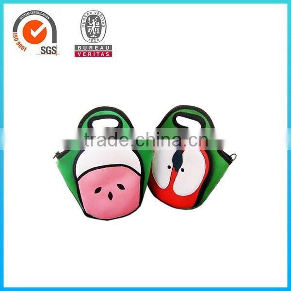 Customize neoprene lunch cooler bag with zipper