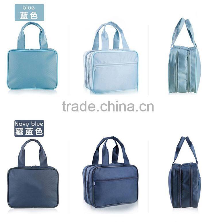 2014 NEW! Dual zippers pouch organizer for clothes and cosmetics