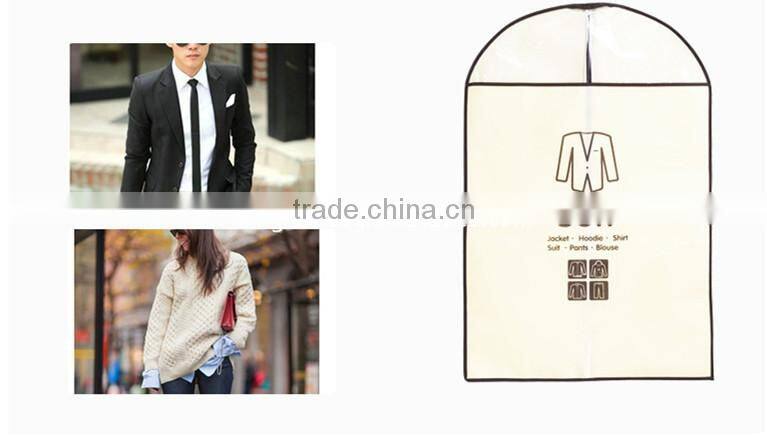 2015 non woven factory suit bag, suit cover, garment cover