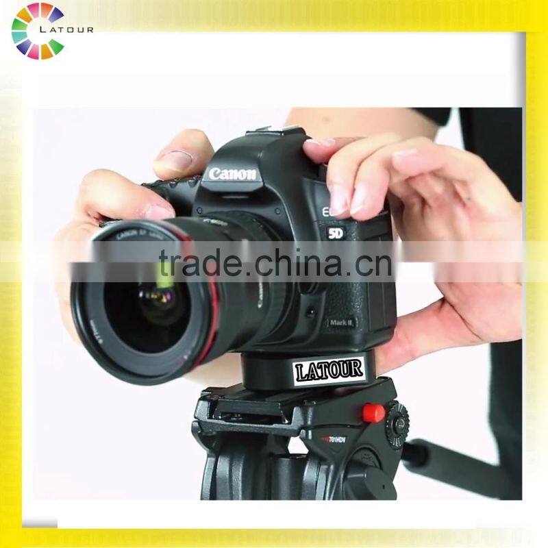 China newest tripod mount head quick release camera head for DSLR camcorders video tripod mounting