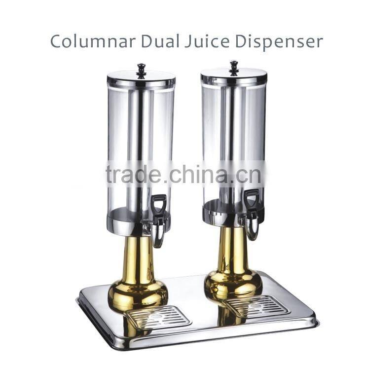 Stainless steel hot and cold milk tea dispenser
