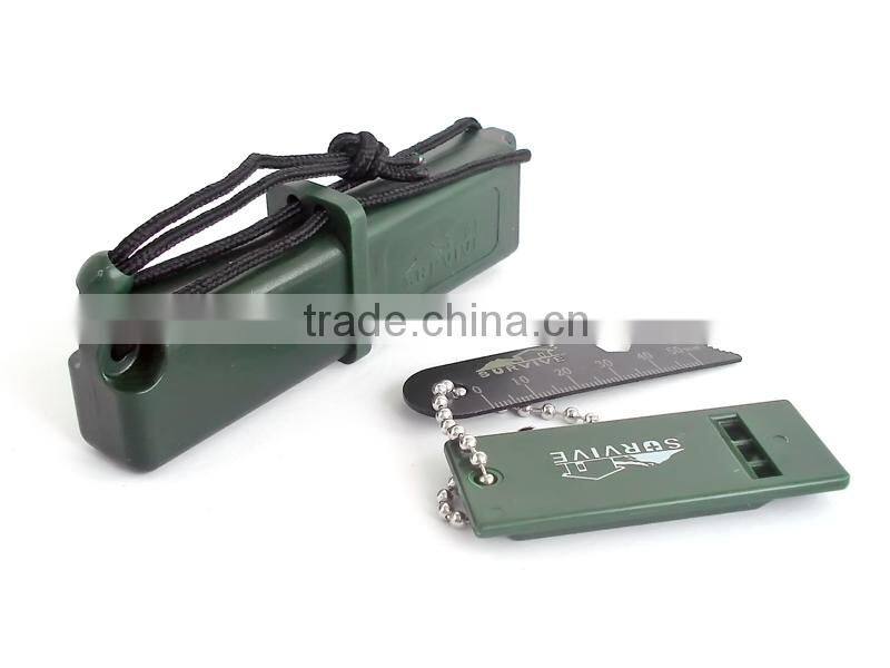 Travel Survival Kit Magnesium Fire Starter with whistle