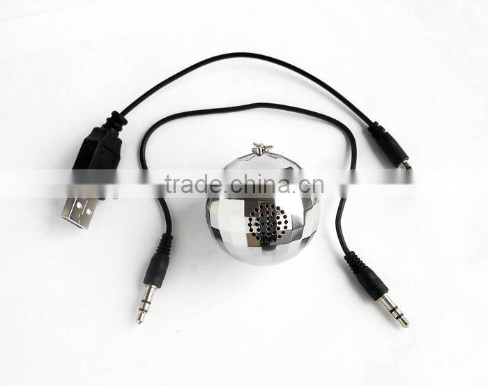 Ball Shaped Mini Portable Bluetooth Speaker (White/Blue) Take your music on a High with this amazing levitating