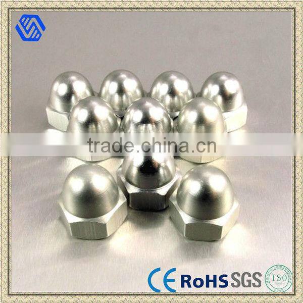 Blue Color Stainless Steel Hex Dome Cap Nuts