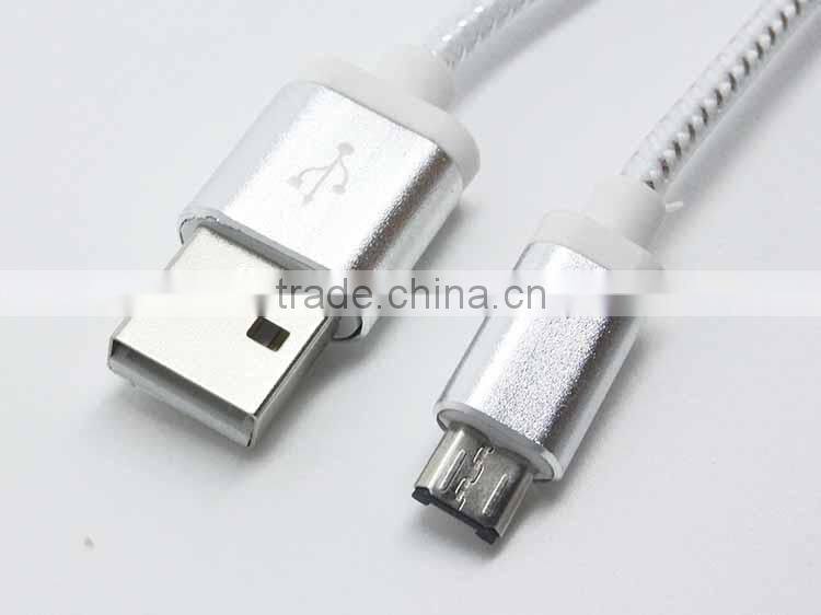 New Arrival !. led light cable micro usb. Double color luminous data cable