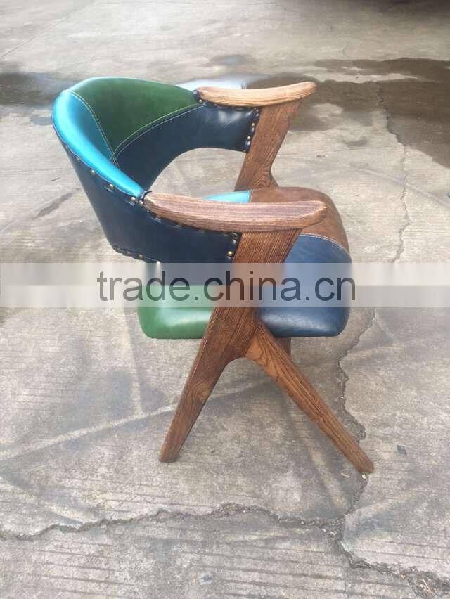 cheap hotel dining bistro chair ash wood furniture