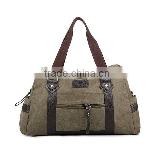 Wholesale fancy customized duffel canvas travel bag