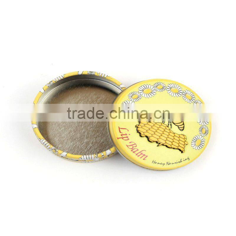 various round cosmetics promotion lip balm box wholesale