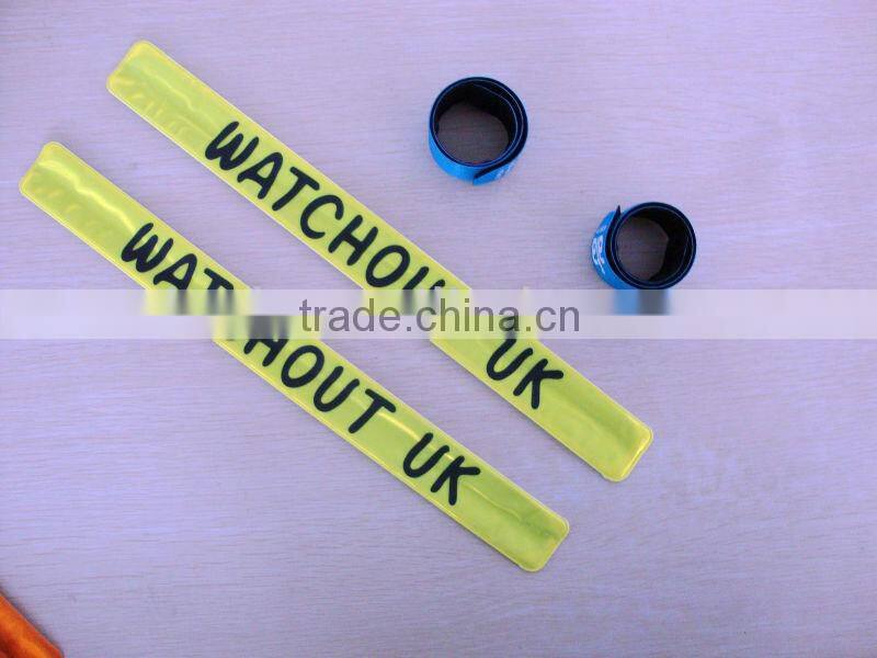 Promotional Reflective Slap Bracelet with Printing
