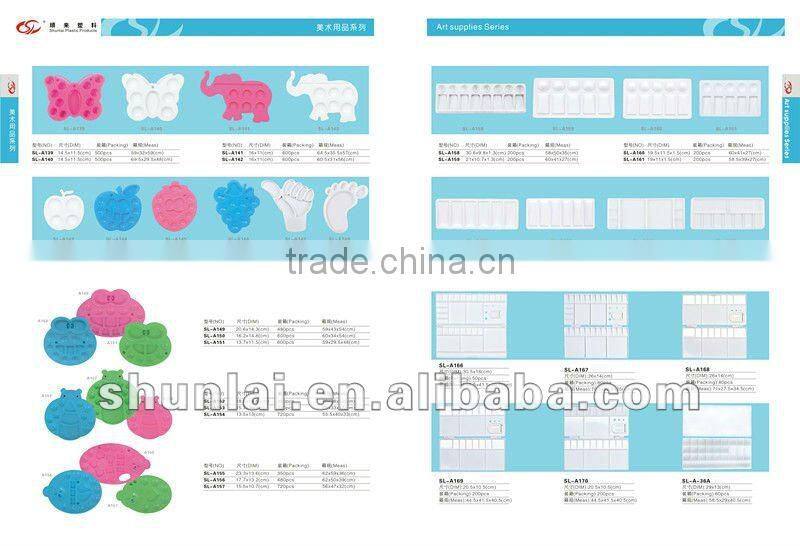 Plastic painting watercolor palette with PP material