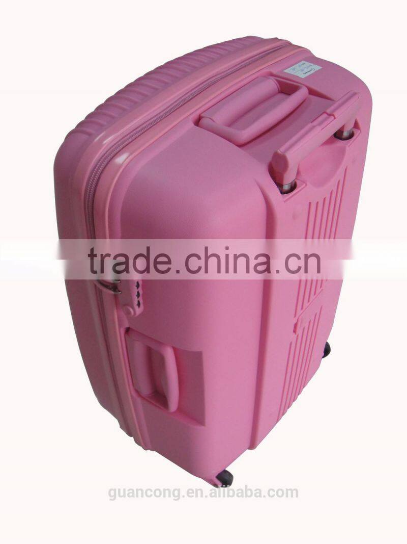 travel trolley handle luggage/hard case/suitcase/cabin with abs and pc