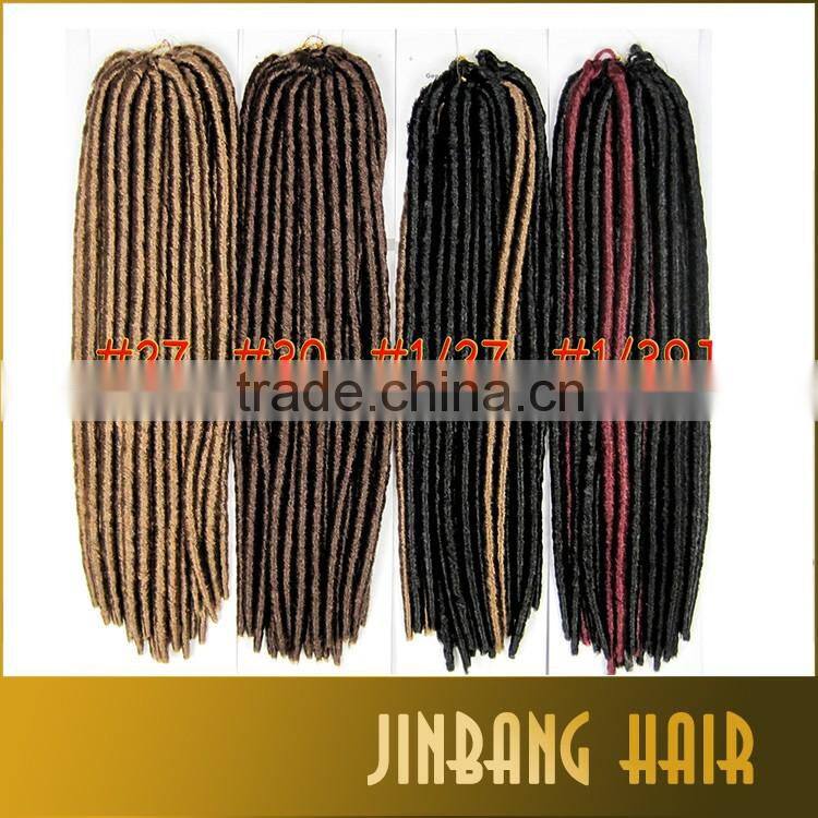 2016 new products fauxlocs 18inch synthetic hair soft crochet twist braid 2x havana mambo fauxlocs braid