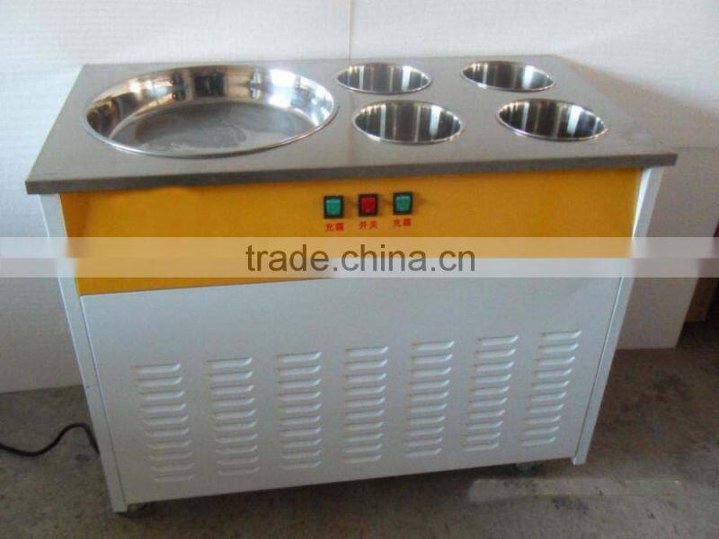 Fry ice cream roll machine