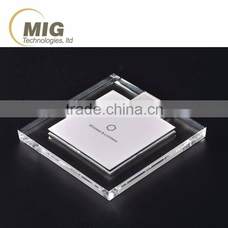 2016 NEW square transparent wireless charger DC5V for sony xperia z4 charger for sony z4