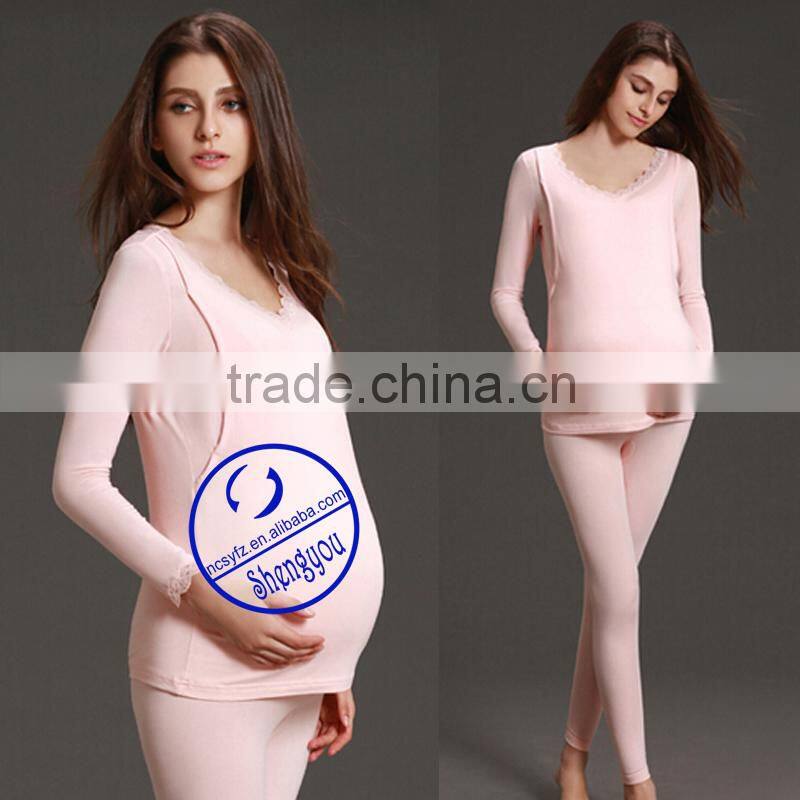 Custom made spandex cotton high quality nursing wear