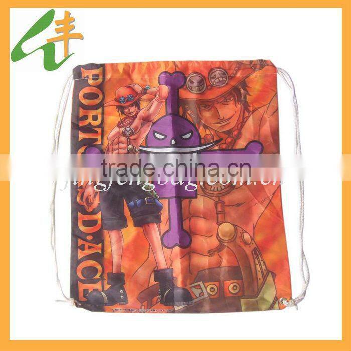 printed cartoon drawstring gift bag for kids
