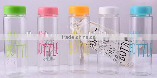 High Quality plastic child juicing water bottle , plastic drinking water bottle, gift cup