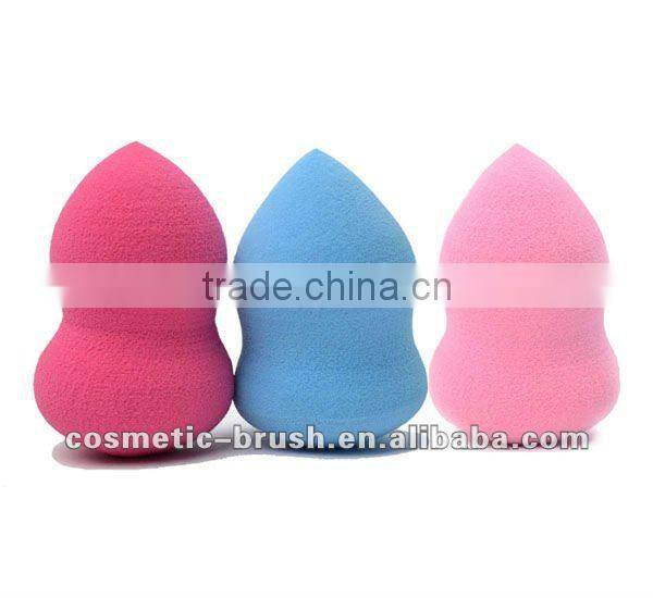 2012 New arrival best seller high quality white triangle cosmetic makeup powder puff