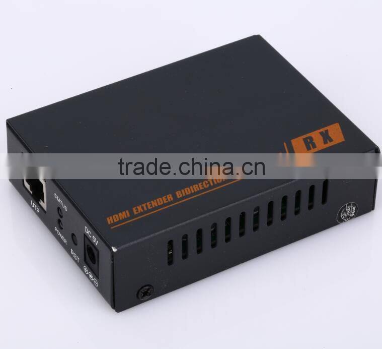 Support RS232 Bidirectional IR 4k hdmi hdbt utp extender 100m by cat6 with factory price