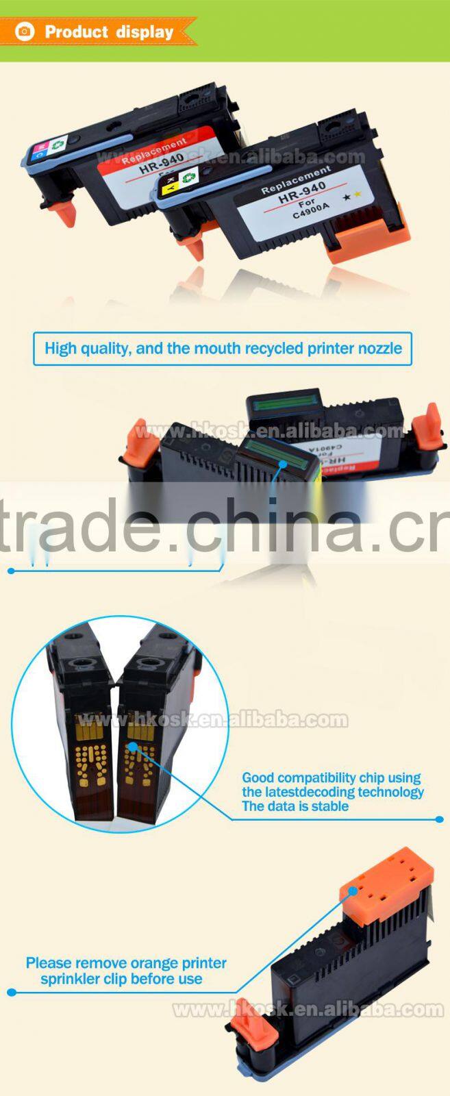 For HP Pro 8000 Original printhead